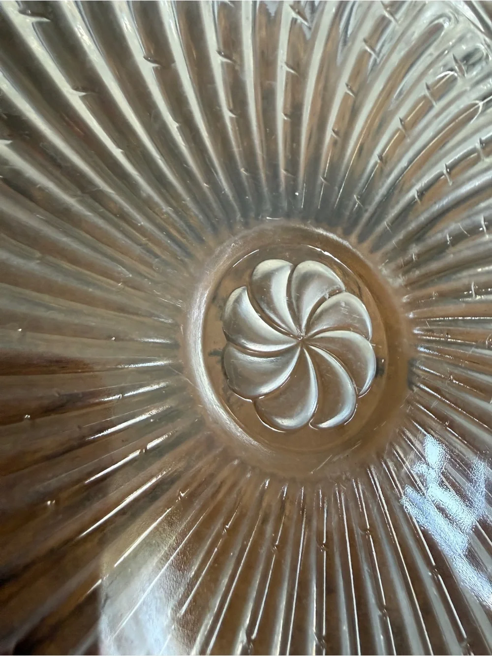 Clear Glass Scalloped Serving Plate - Elegant Home Dining